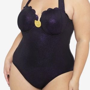 Disney Ursula Halter Swimsuit Purple sz 2